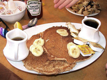 Granola Pancakes at Lighthouse Cafe