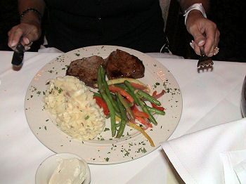 Entree at Sanibel Steakhouse on Sanibel Island