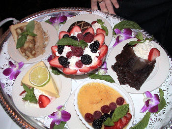Dessert at the Sanibel Steakhouse on Sanibel Island