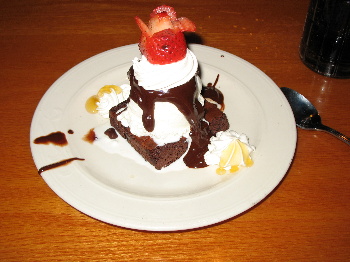Dessert at Gasparilla's Grill on Sanibel Island