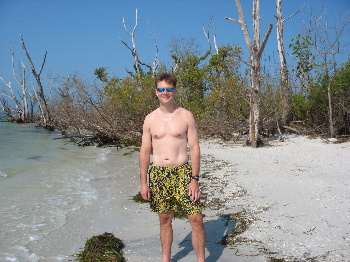 Fred on Beach at Caya Costa